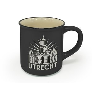 Typisch Hollands Utrecht - Retro Campus Mug - Black