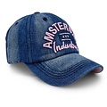 Robin Ruth Fashion Amsterdam cap - Jeans/Roze