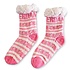 Holland sokken Fleece Comfort Socks - Facade Houses - White-Pink