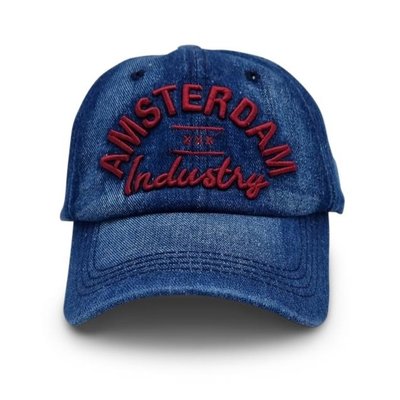 TTD Gifts Mütze Amsterdam - Jeans/Bordeaux