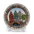 TTD Gifts Bord grachtengordel Amsterdam op standaard in geschenkdoos (15 cm)