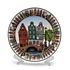 Typisch Hollands Plate canal ring Amsterdam on standard in gift box (15 cm)