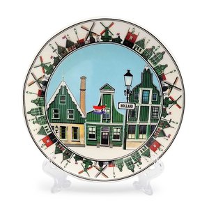 Typisch Hollands Bord Holland op standaard in geschenkdoos (15 cm)