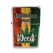 Typisch Hollands Amsterdam lighter with leaf - Red Yellow green