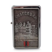 Matix Benzinfeuerzeug Amsterdam - Stadtwappen und Grachtengürtel