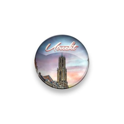 Typisch Hollands Magnet Utrecht Dom Tower glass 4 cm