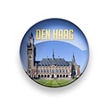 Typisch Hollands Magnet Den Haag Glas 4 cm der Friedenspalast