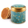 Stroopwafels (Typisch Hollands) Stroopwafels in a luxury tin - van Gogh - Almond blossom