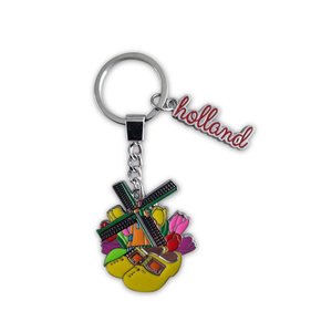 Typisch Hollands Keychain mill / clogs / tulips Holland