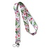 Typisch Hollands Keycord White - Pink Tulips and green leaves