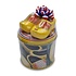 typisch-hollands-geschenkpakket Stroopwafels gift set - with Wooden clogs Yellow