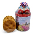 www.typisch-hollands-geschenkpakket.nl Stroopwafels cadeauset - met Houten klompjes