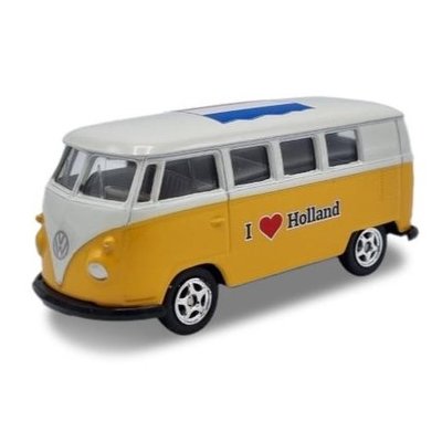 Typisch Hollands Volkswagen Bus - Holland - schaal 1:60 - Geel