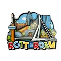 Typisch Hollands Magnet Rotterdam - Cube Houses - Bridge and Euromast
