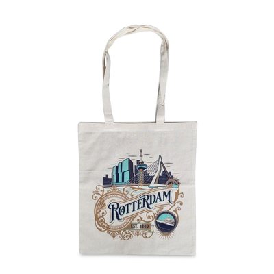 Typisch Hollands Tas katoen Rotterdam City - Vintage