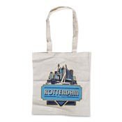 Typisch Hollands Baumwolltasche Rotterdam Skyline