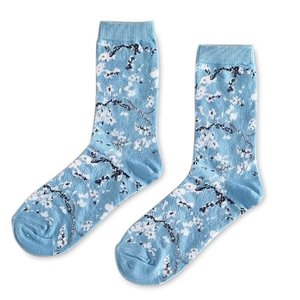 Holland sokken Women's socks Vincent van Gogh - Blossom- Blue