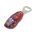 Typisch Hollands Bottle opener clog 8 cm - Red - Bicycle -Facade houses