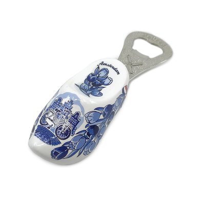 Matix Bottle opener clog 8 cm - Delft - Bicycle - Facade houses