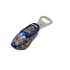 Typisch Hollands Bottle opener clog 8 cm - Blue - Bicycle -Facade houses