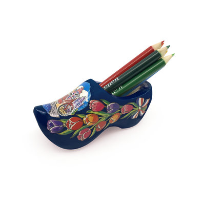 Matix Clog with sharpener and pencils Blue