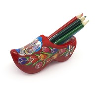 Typisch Hollands Clog mit Spitzer und Bleistiften Rot