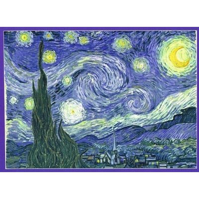 Typisch Hollands Puzzel in koker - Vincent van Gogh - Sterrennacht- 500 stukjes