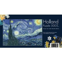 Typisch Hollands Puzzel in koker - Vincent van Gogh - Sterrennacht- 500 stukjes