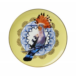 Heinen Delftware Wall plate Mandala Hop (bird)