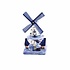 Typisch Hollands Delft Blue Windmill with Kissing Couple