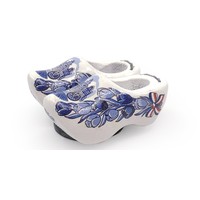 Typisch Hollands Magnetic clogs - Delft Blue (Bicycle and Houses)