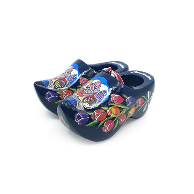 Typisch Hollands Souvenir-Clogs 10 cm - Blau