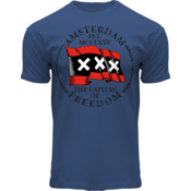 Fox Originals T-Shirt-Amsterdam Vlag Rood Zwart Rood XXX