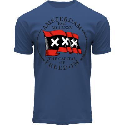 Fox Originals T-Shirt-Amsterdam-Flagge Rot Schwarz Rot XXX