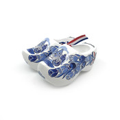 Matix Souvenir-Holzschuhe 6 cm – Delfter Blau
