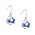 Heinen Delfts blauw Earrings windmills and tulips