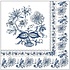 Typisch Hollands Napkins Delft blue Floral pattern