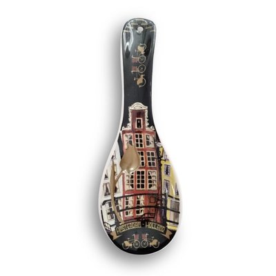 Typisch Hollands Spoon XL ( Spoonrest ) Color - gold Facade houses