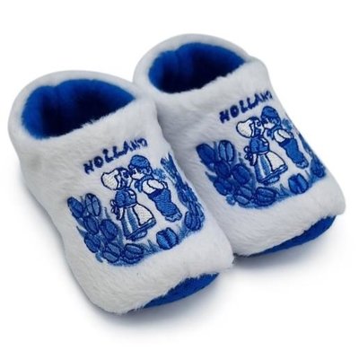 Typisch Hollands Babyschuhe - Clog-Schühchen - Weiß - Paar zum Hineinschlüpfen (0-6 Monate)