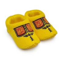 Typisch Hollands Baby slippers - Clog slippers - Yellow Boerenbies (0-6 months) - Copy