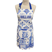 Typisch Hollands Luxury kitchen apron - Delft blue - Holland