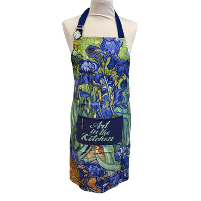 Memoriez Luxury kitchen apron - Irises - Vincent van Gogh