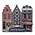 TTD Gifts Magnet 3 Häuser Amsterdam - (Geschäfte und Lager)