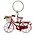 Typisch Hollands Keychain Bicycle - Red - Utrecht