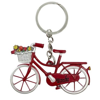 Typisch Hollands Keychain Bicycle - Red - Utrecht