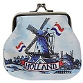 Typisch Hollands Clip-Wallet Holländische Windmühlenlandschaft