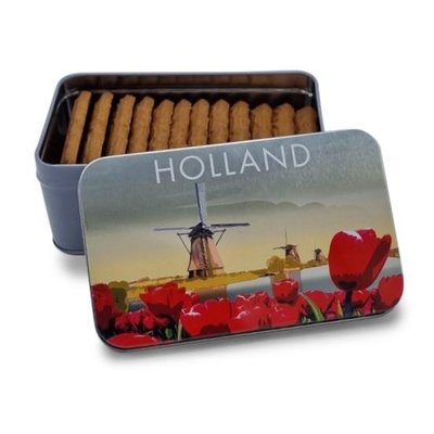 Typisch Hollands Speculaas in Holland tin Mills/Tulips