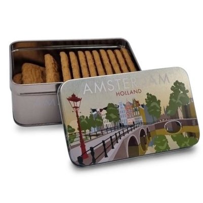 Typisch Hollands Speculaas in Holland - Amsterdam tin