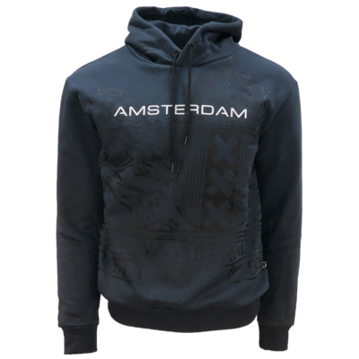 Fox Originals Hoodie - Amsterdam -Lion Pannel Blue Dusk