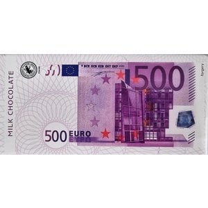 Typisch Hollands Chocoladereep - 500 euro biljet - 100 gram